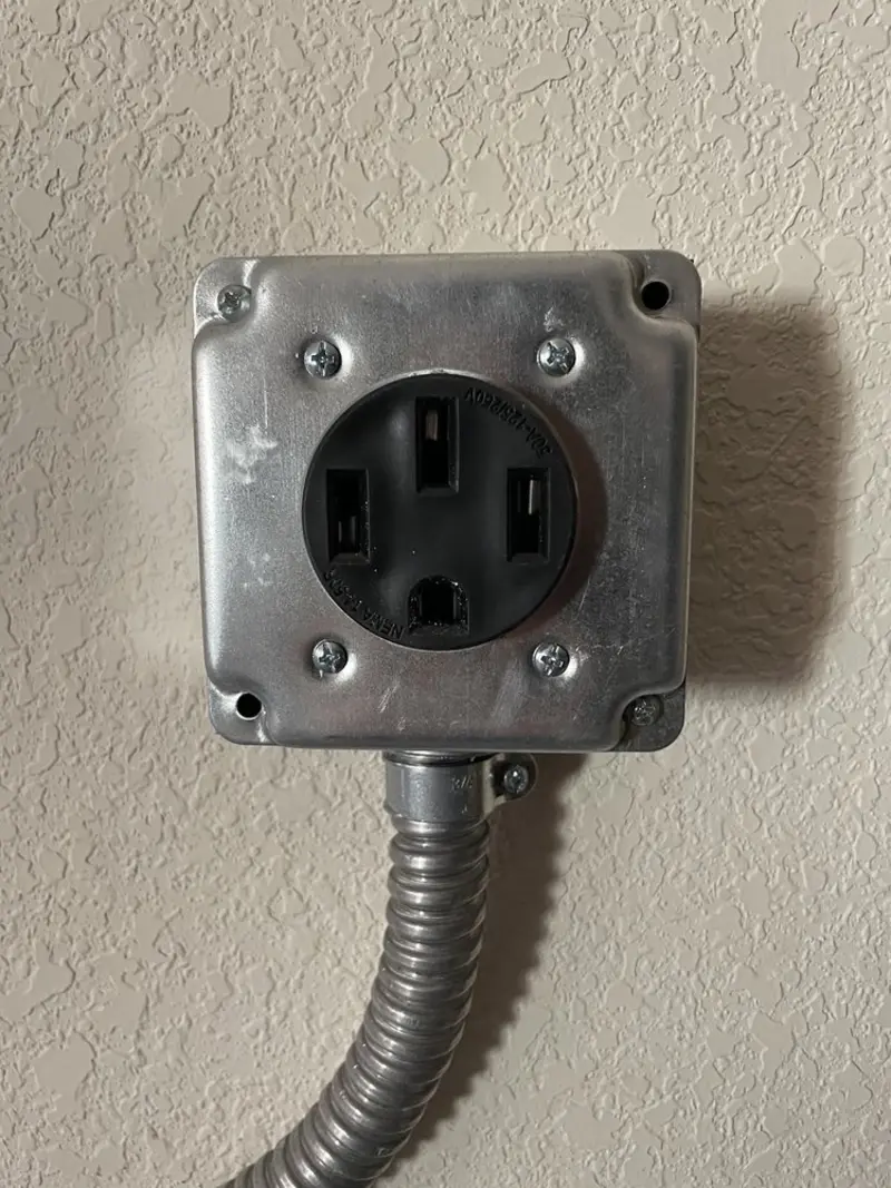 NEMA 14-50 outlet installed for Electrical Panel Upgrade in Eldorado at Santa Fe